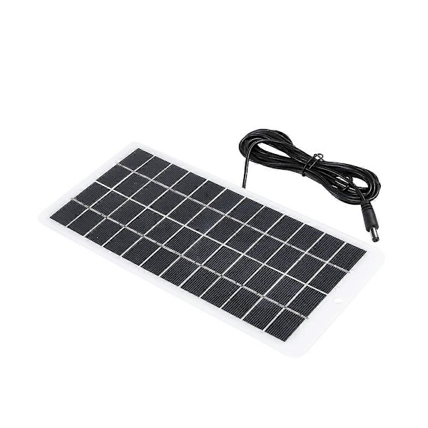 5W 12V Solcellepanel Polysilisiumpaneler Utendørs Solcellelader Bærbart Solcellepanel med DC Po