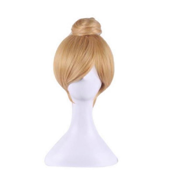 Anime Cos Peruukki Prinsessa Nuttura Vaalea Synteettinen Suora Lyhyt Cosplay Puku Tinker Bellille