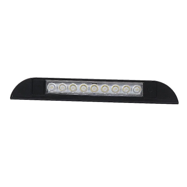9 LED Markiisivalo 12V 24V Vedenpitävä 256mm Ulkokäyttöön Asuntovaunuvalaisin Musta