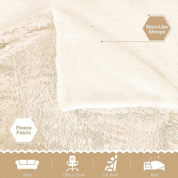 Knusende Blød Plysstof Tæppe, Stue Tæppe, Mikrofiber Tæppe, Fleece Tæppe, Sofa Tæppe, Aircondition Tæppe Let Til Sofa
