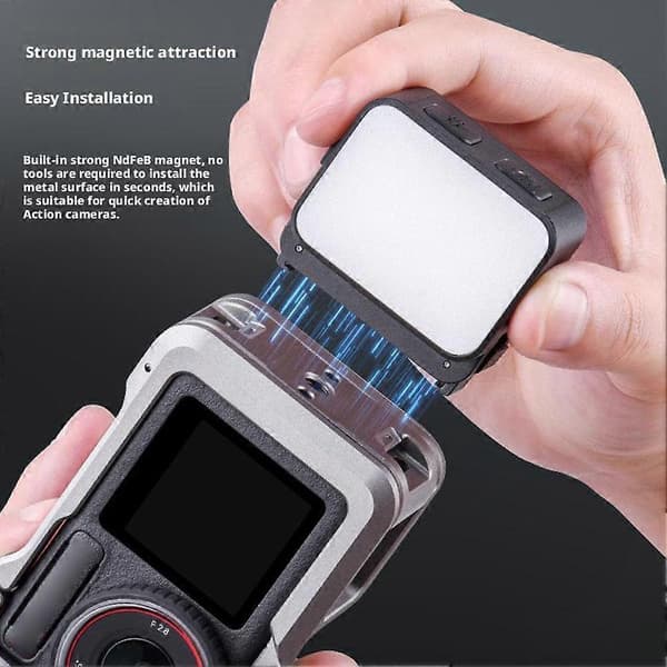 +for DJIOSMO POCKET 3 Magnetisk Quickrelease Fyldlys T4H4