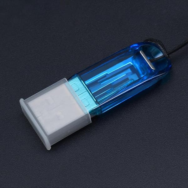 USB-skydd Dammskyddande PE Mini USB-A Skyddshylsa för U-disk White