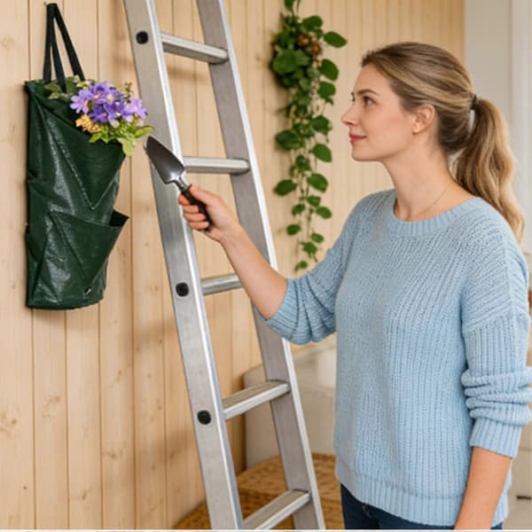 3 Gallon Terrasse Blomster Planter Dyrkningsbeholder Vertikale Grøntsagsplanteposer