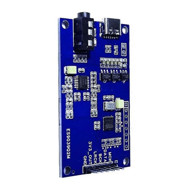 ES9039Q2M I2S Digital Audioindgang til DAC-afkodningskort 3,5 mm udgangslydmodul USB 5V