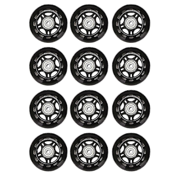 12 st Inline Skate Wheels Nybörjare Rullskridskor Hjul 70x24mm