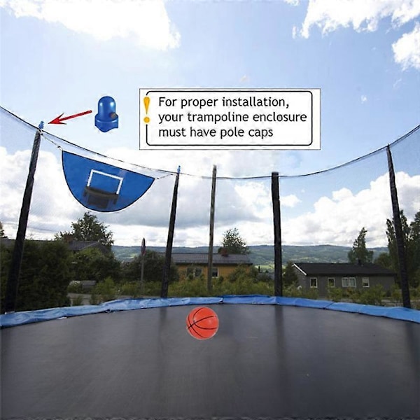 Trampolin Basketbollkorg med Mini Basketboll Lätt att Installera Basketbollkorg Trampolin för Paus