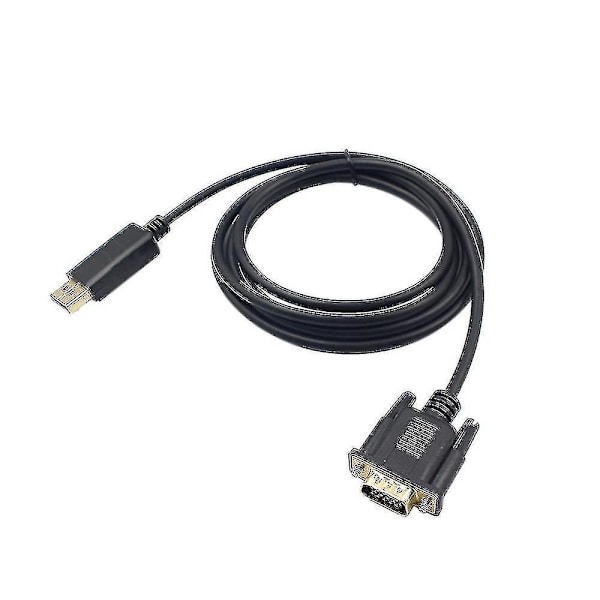 1 Dp Til Vga Kabel Svart