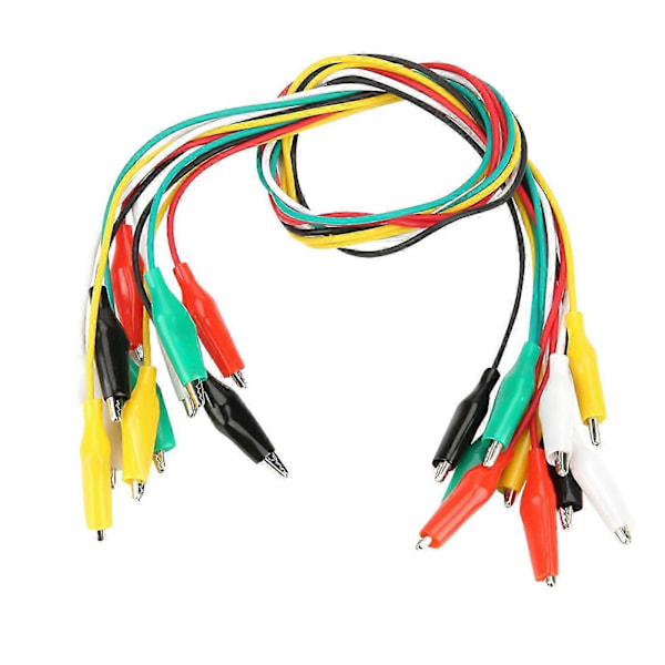 10 kpl 50 cm krokotiilipidike numero 35 mm kaksipäinen krokotiilipidikekaapeli