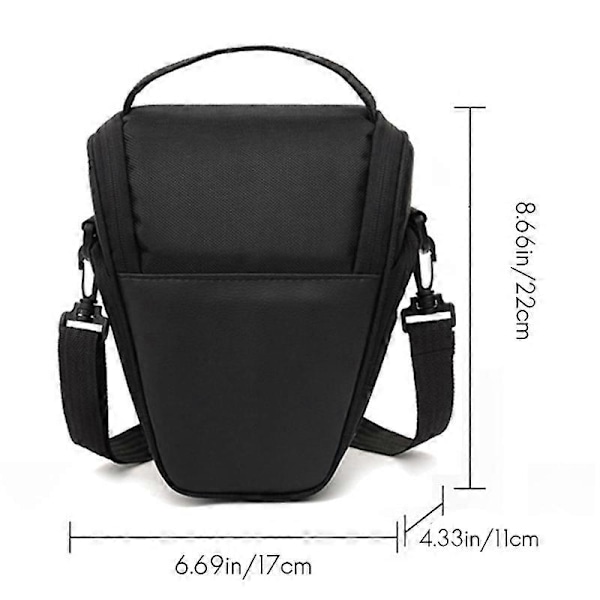 Kamerataske Trekant Kamera Taske Skuldertaske Digital Kamerataske til DSLR SLR Kamera