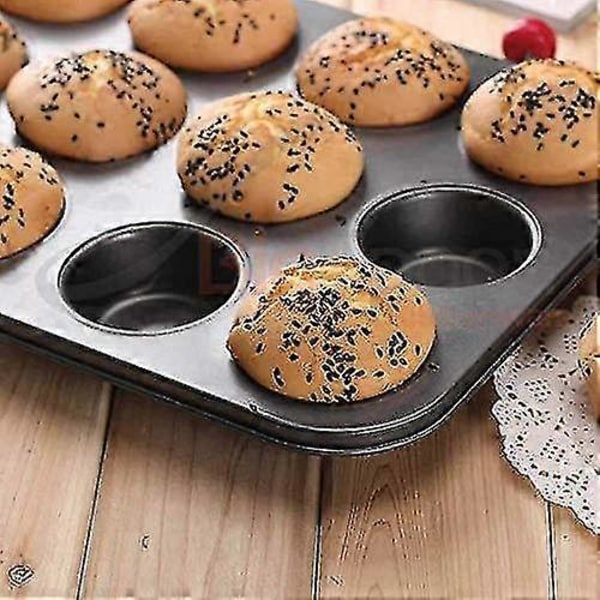 12 kupin tarttumaton muffinivuoka, Cupcake-vuoka kuppikakuille, vanukasvuoka