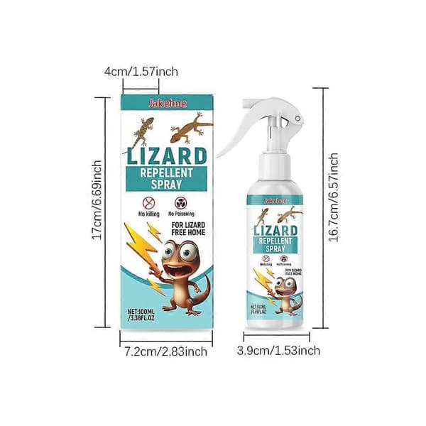 Ödlor Avvisande Spray Geckoödlor Ödlor Störningsspray för Hushåll 1pcs