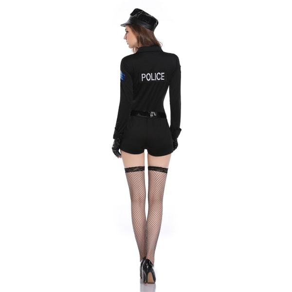 Halloween kostym polis uniform set M