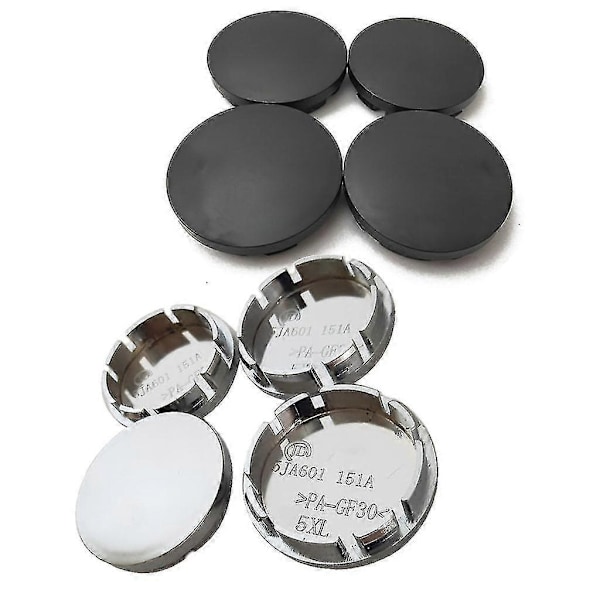 4 st 56 mm Bilhjul Navkapslar Universal Abs Fordon Däck Däckfälg Skydd