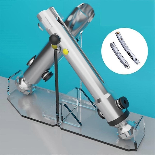Lys Saber Stativ Skrivebord Dobbelbladet Lys Saber Display Holder Akryl Lys Saber Hilt Stativ Skrivebord