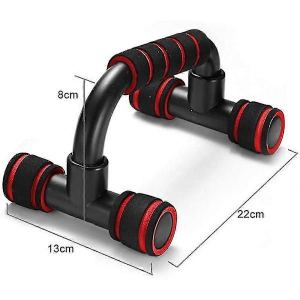 Push Up Stænger - Hjemmetræningsudstyr Pushup Håndtag + Polstret Skumgreb