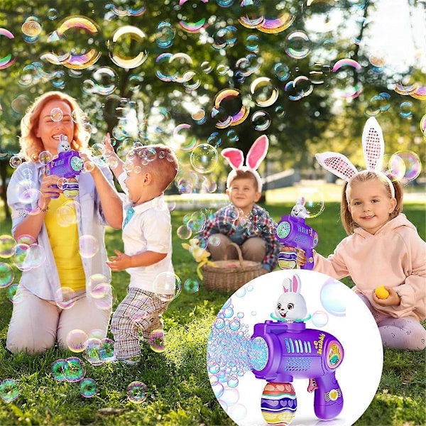 Kanin Bubbelmaskin för Barn, Automatisk Bubbelmaskin, Födelsedagspresent, Party Favörer för Små Gi