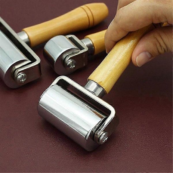 Läderbindel Tapet Bilfolie Solid Roller Handpressningsbindel DIY Handverktyg S Modell