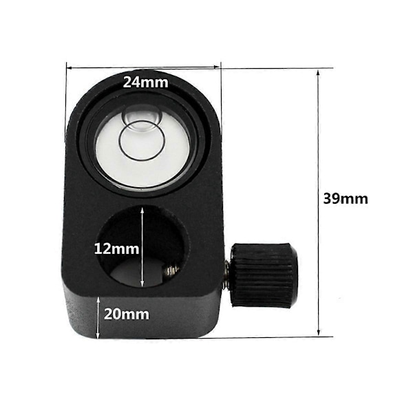 12 mm vaterpas med holder, passer til 12 mm diameter mini prisme GPS-stang, vaterpas til GPS