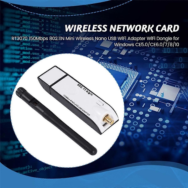 RT3070 150Mbps 802.11N Mini Trådløs Nano USB WiFi Adapter WiFi Dongle for Windows CE5.0/CE6.0/7/8/1