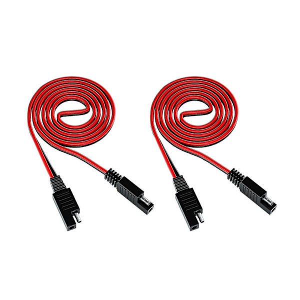 2 ST SAE-kontakt 16AWG SAE till SAE Förlängningssladd Kabel Snabbkopplingskabel 100CM