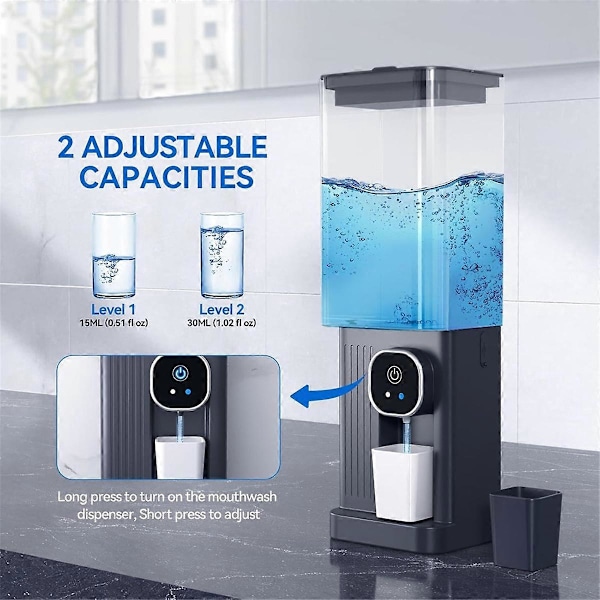 Automatisk munnskyll dispenser for bad - 700 ml