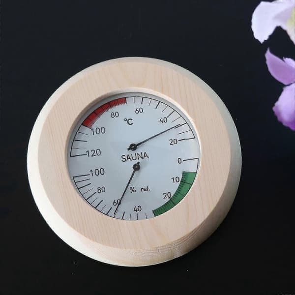 2x14,5x3cm Digital Sauna Tretermometer Hygrometer for Badstue Hotell