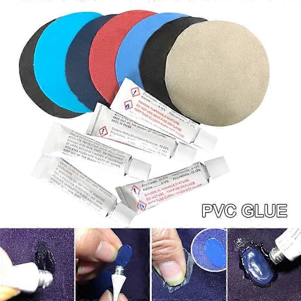 10 KPL PVC-liima ilmapatjalle, puhallettavalle sängylle, veneelle, sohvan korjaussarjalle, paikkaliima