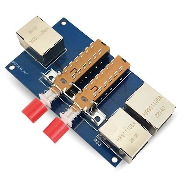 Nettverksportbryter 2-port Rj45 Intern og Ekstern Bryterkabel Bredbånd 2-inn-1-ut Nettverk