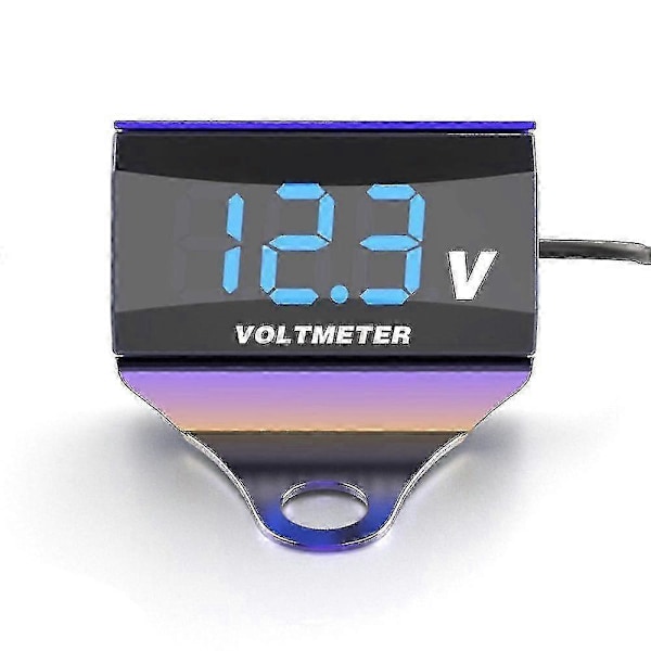 Motorcykel DC 10-150V Digital Voltmeter LED Display Vandtæt Spændingstester Batteri Monitor Måler