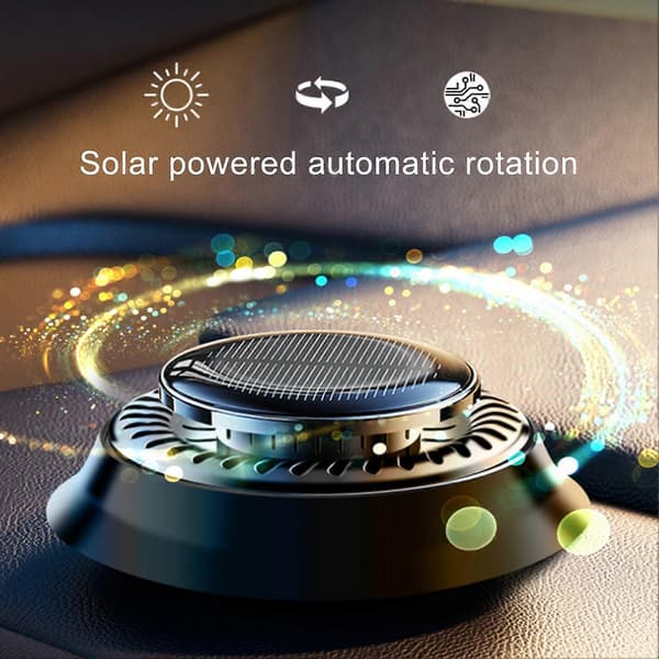 Solar Automatisk Roterende Bilduft til Langvarig Duft C