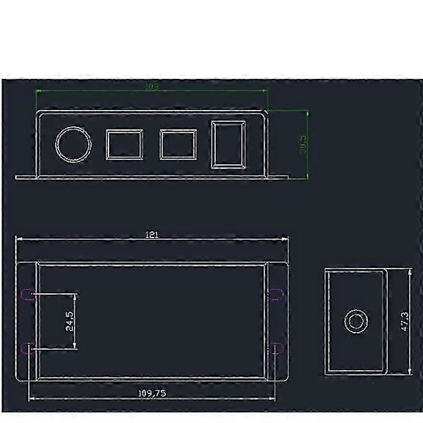 DC 0-10V Dimmer Switch Seriekopplingsbar Synkroniseringskontroller Vridströmställare PÅ/AV för 0/1-10V Dimbar LED-drivrutin Ele