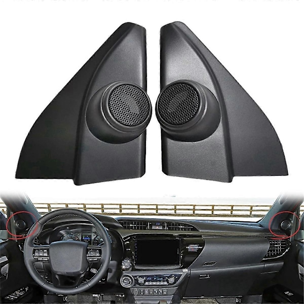 2 STK Bil Tweeter Højttaler Modificeret Audio Dørhjørne Lim Højttalerdæksel til Toyota Hilux til Fortuner
