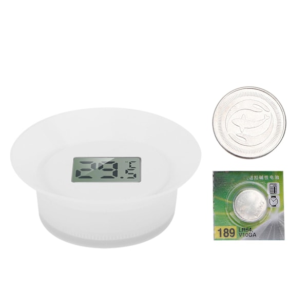 Vandtermometer med LCD-display til akvarium, våd og tør dobbelt anvendelse