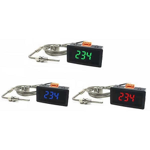 LED-mätare med EGT-sensor Temperatursensor Lödningspaket Kit C