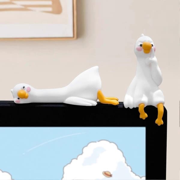 3D harpiksandpynt med tegneseriedesign til computerskærm og bil A