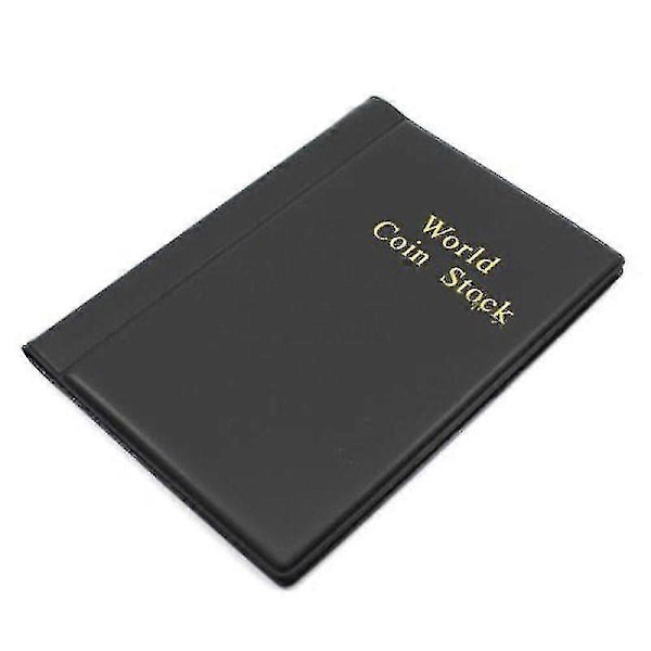 10 Sider 120 Møntsamlingsholder Lommepenge Tokens Opbevaringsalbum Bog