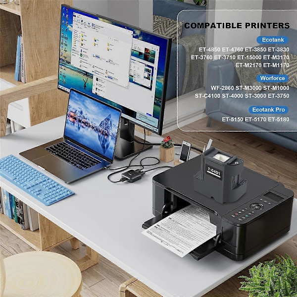 Lämplig för Epson T04D1 L6178 L6168 L6160 L6170 Underhållsbox Bläckpatron Spillbläcksdyna (med chi