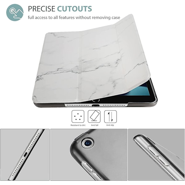 ProCase iPad 10.2 Suojus iPad 9. sukupolven suojus, ohut jalustallinen kova takakuori, suojaava Smart Cover iPad 10.2 tuumalle