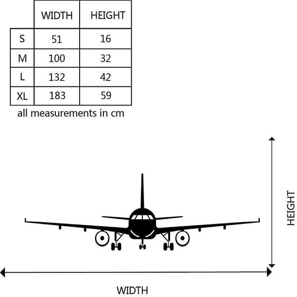 Väggdekaler Militär Armé Lastflygplan Flygplan Biplan Silhuett Väggdekal