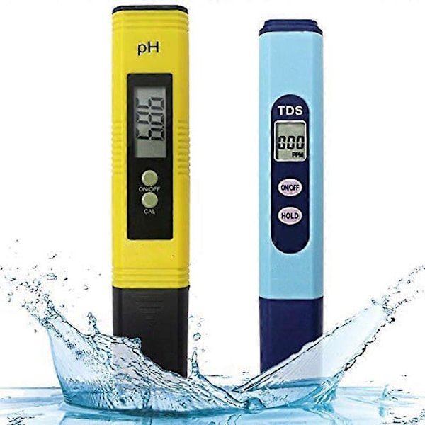 Vedenlaadun Testausmittari, Ph-mittari Tds-mittari 2 in 1 -sarja, jossa 0-14.00Ph ja 0-9990 Ppm Mittausalue f
