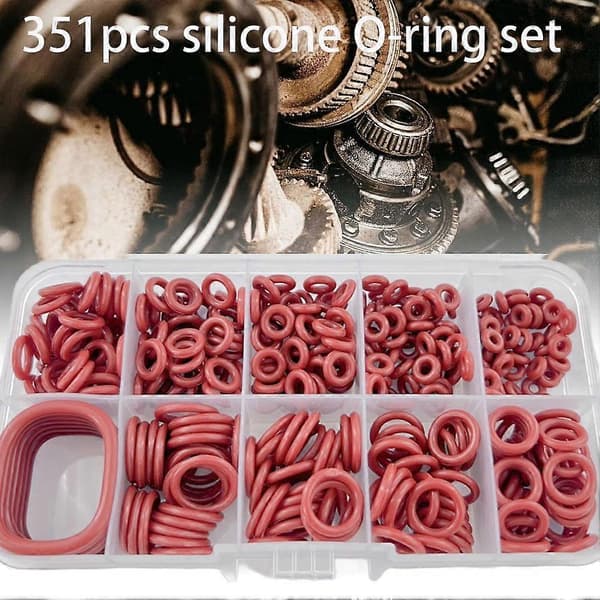 1 set blandade O-ringar i gummi, kit för VVS, kran, diskbänk, packningar, luft, NYTT
