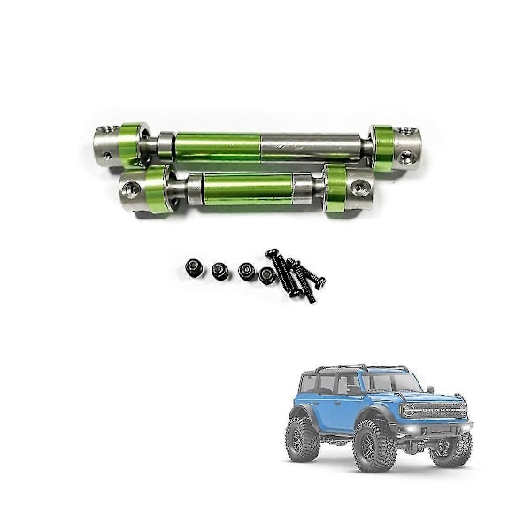2 st Metalliska Drivaxlar CVD Drivaxlar för Trx4m -4m 1/18 RC Crawler Bil Uppgraderingsdelar Tillbehör