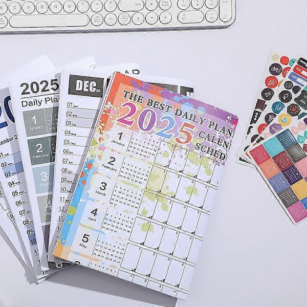 Väggplanerare 2025, Väggkalender 2025 Årsplanerare 2025 Årlig Väggplanerare 2025 Planerare Väggschema Heminredning