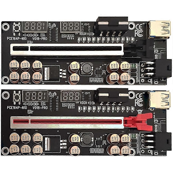 VER018 PRO PCI-E -lisäkortti USB 3.0 -kaapelilla 018 PLUS PCI Express (musta)