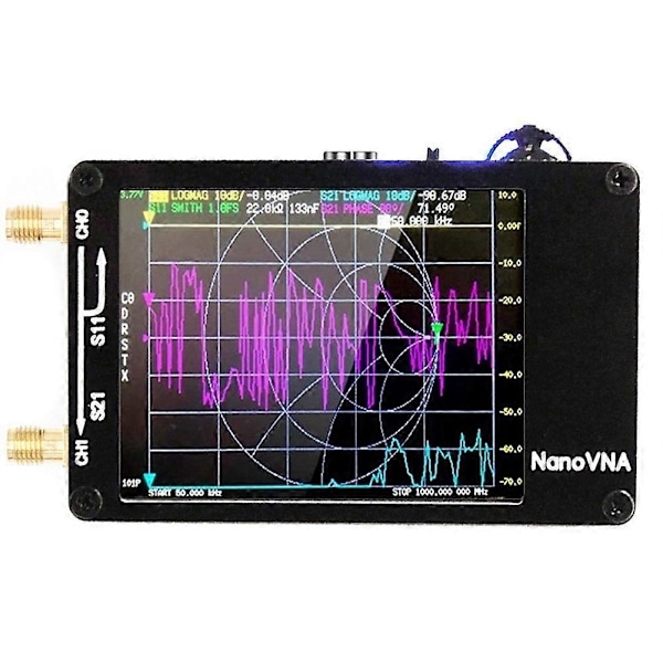 Opgraderet NanoVNA-H Vektor Netværks Antenne Analysator 10KHz-1.5GHz MF HF VHF UHF til SD Kort Slot Digit