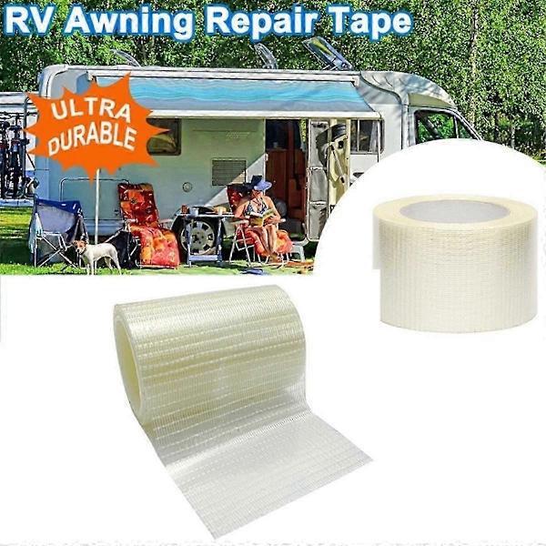 Vandtæt reparations tape til RV markise telt båd dækken solly Shelter Canopy Patch Tape Vandtæt klæbende tape