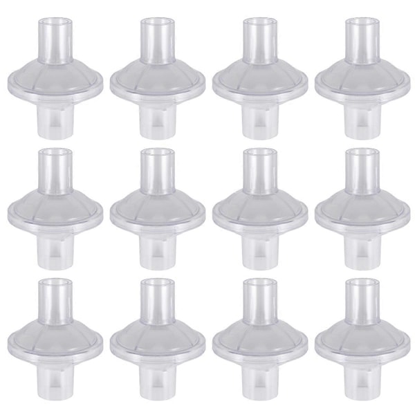 Viralt In-Line Utloppsfilter Kompatibelt med Resmed, Dreamstation CPAP/BiPAP Maskin, 12-pack