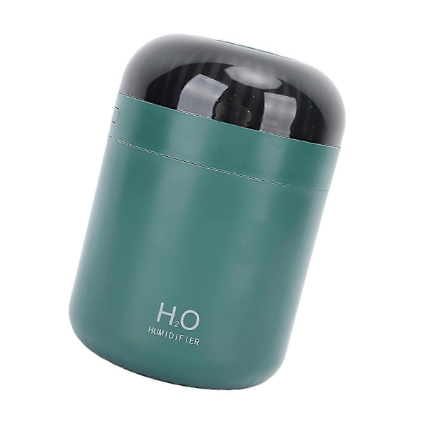 Mini Luftfukter med Fargerikt Lys 500ml USB-drevet Lavt Støynivå Tåke Luftfukter for Bil Soverom Kontor Reise Grønn