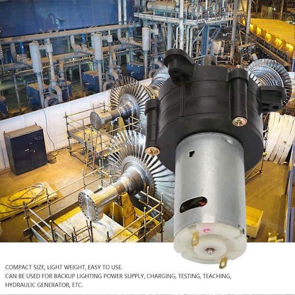 Miniatyr Handvevad Vind Hydraulisk Generator Kraft Energi Dynamotor - DC