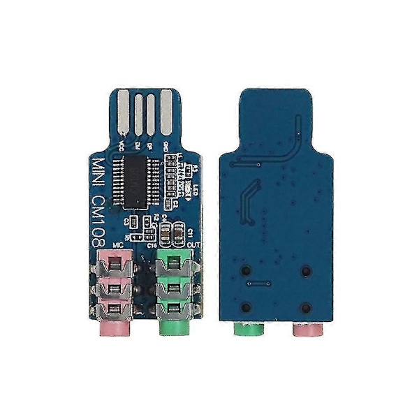 Cm108 USB Lydkort Chip Driver-fri Computer Eksternt Lydkort Modul